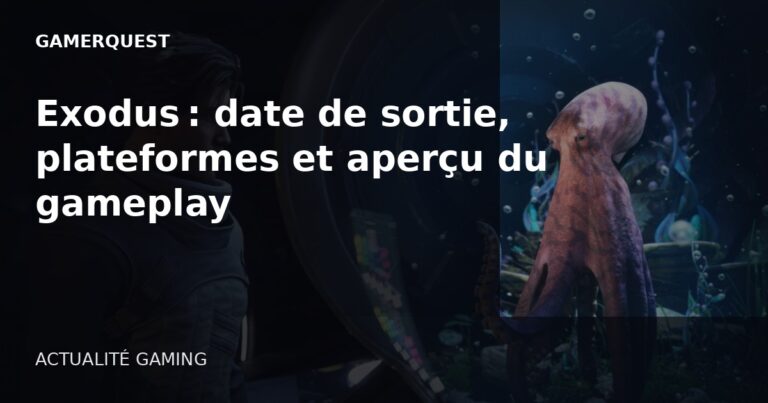 Exodus : date de sortie, plateformes et aperçu du gameplay - GamerQuest