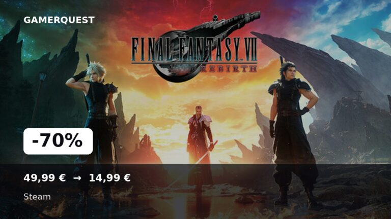 FINAL FANTASY VII REBIRTH -70% sur Steam - GamerQuest