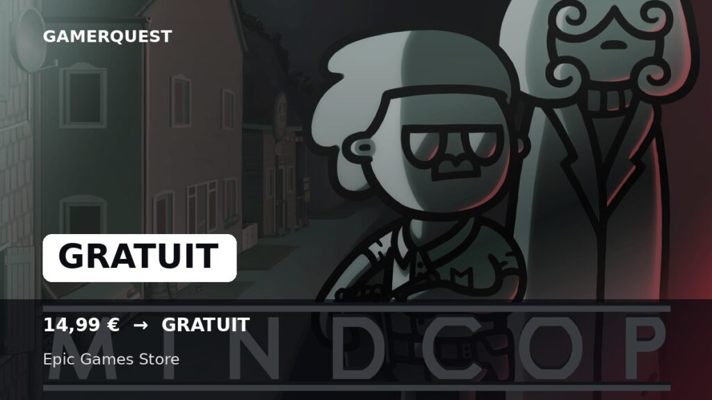 Mindcop gratuit sur Epic Games Store - GamerQuest