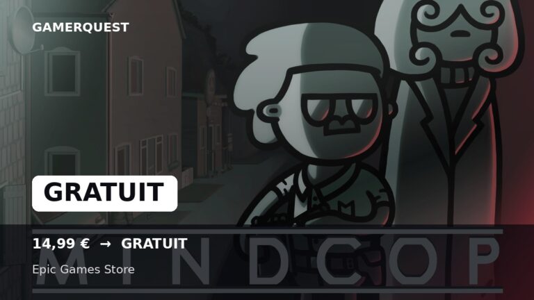 Mindcop gratuit sur Epic Games Store - GamerQuest