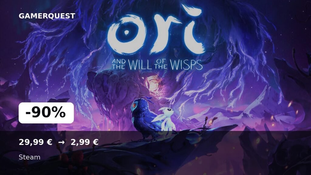 Ori and the Will of the Wisps -90% sur Steam - GamerQuest