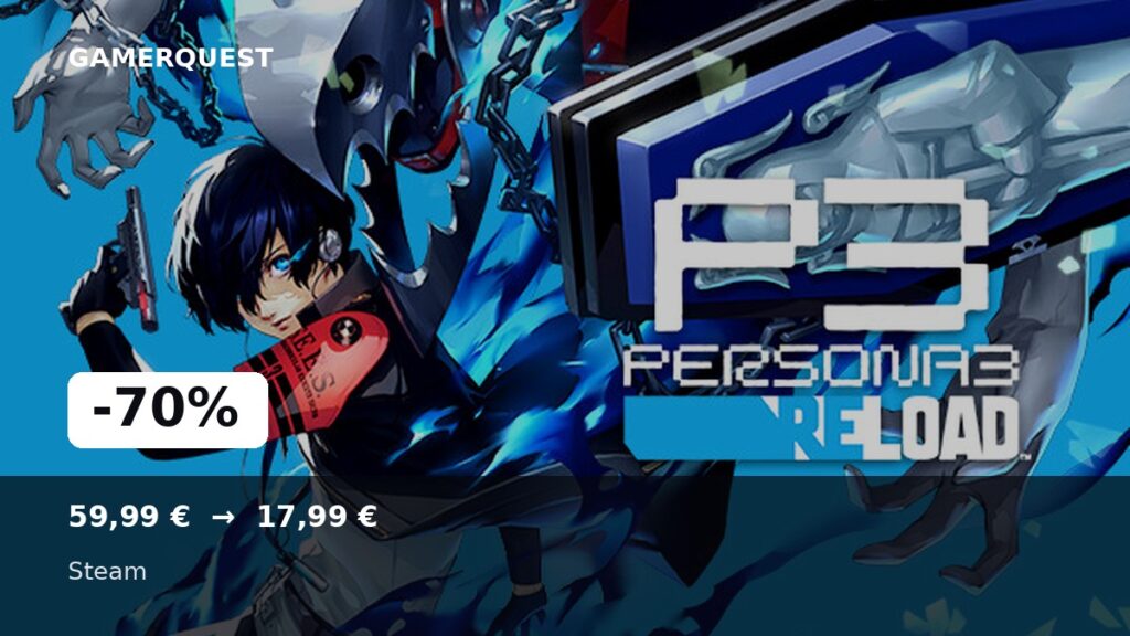Persona 3 Reload -70% sur Steam - GamerQuest