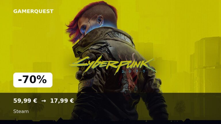Cyberpunk 2077 -70% sur Steam - GamerQuest