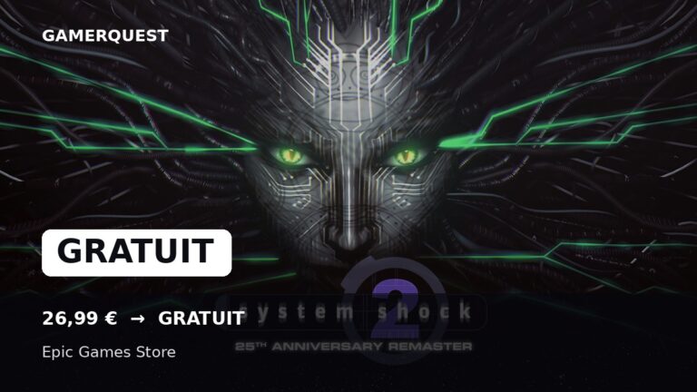 System Shock 2: 25th Anniversary Remaster gratuit sur Epic Games Store - GamerQuest