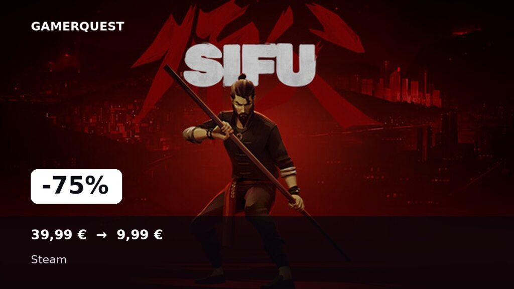 Sifu -75% sur Steam - GamerQuest